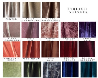 Velvet Swatches- Choose from 15+ Colors Infinity Convertible Wrap Dress .99 cents PER Color Sample- Free Shipping in US