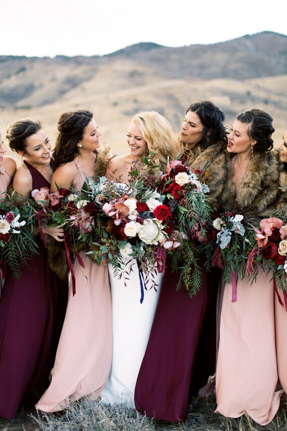 dusty rose maxi dress plus size
