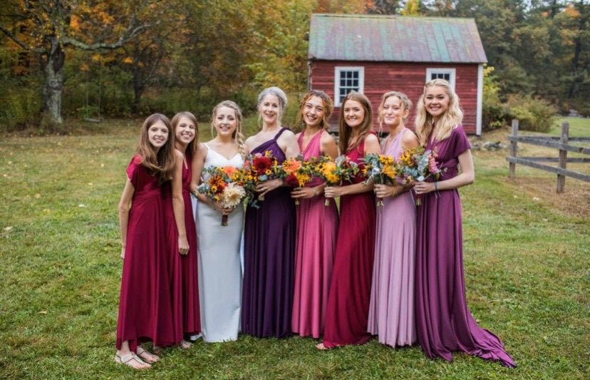 Floral Tones Custom Infinity Dress Long Maxi Ball Gown Infinity