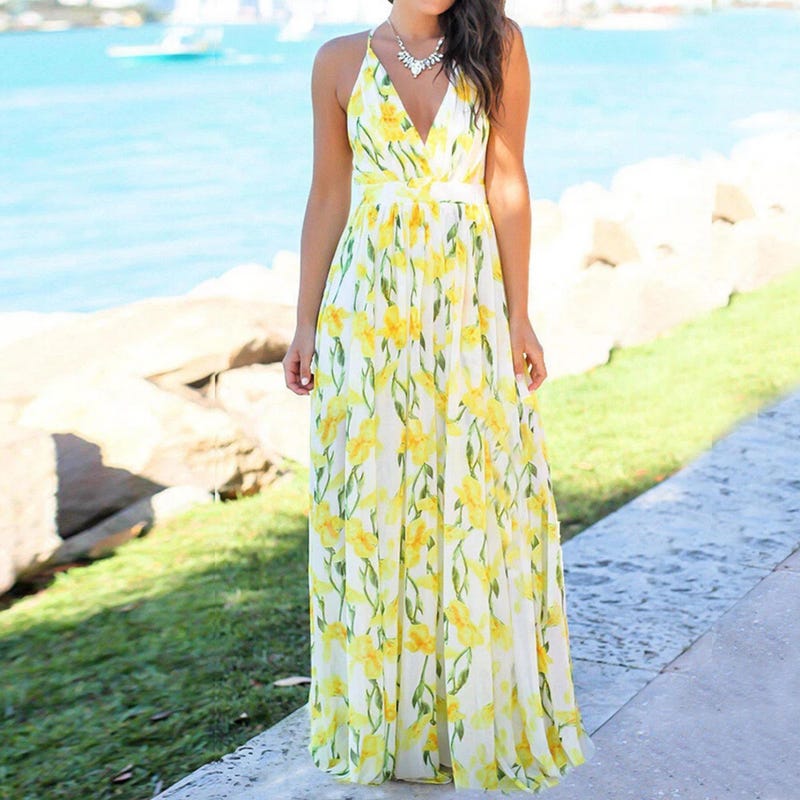shop summer dresses on sale Amazon’s End of Dress Maxi & Floor LengthProm Cocktail & Party Color:Oyster