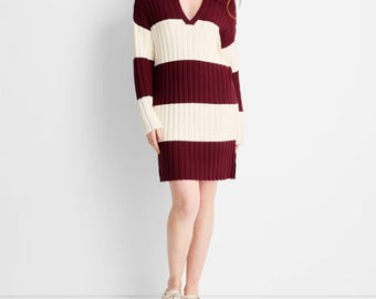 Burgundy Sweater Dress - Etsy Burgundy Sweater Dress - Etsy