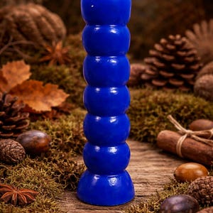 Blue 7 Knob Wishing Candle – Hand Poured Spiritual Candle