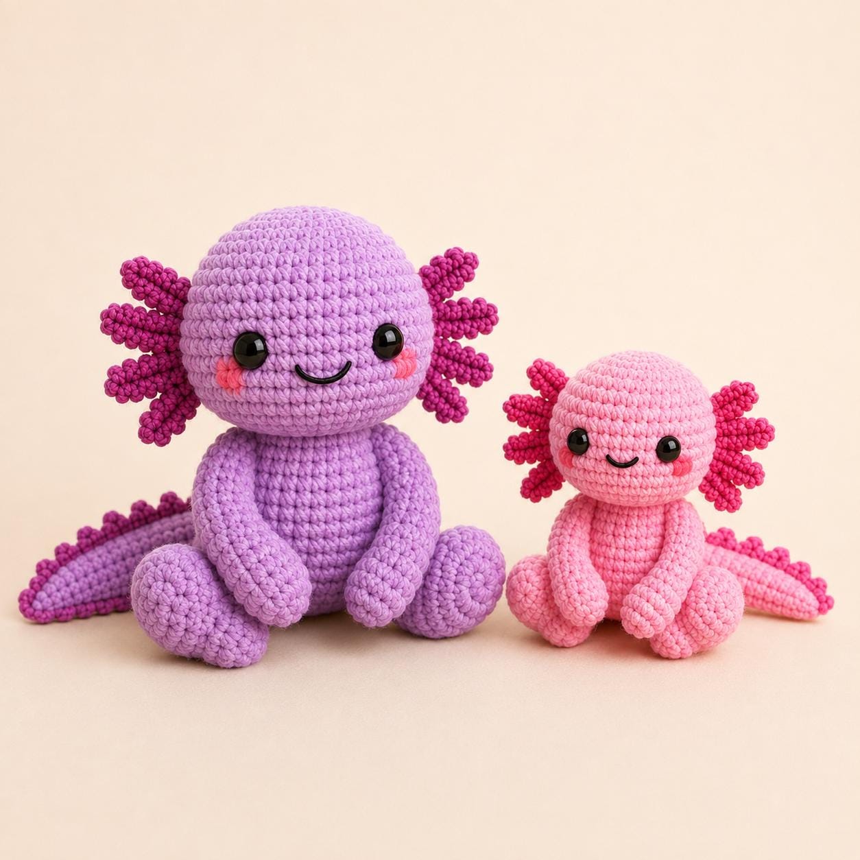 38 Crochet Kawaii Patterns with Keychains, Amigurumi, Hats, and Coasters 24 Axolotl Beginner Amigurumi Kawaii Plushie Easy