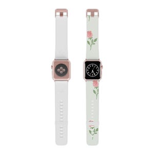 Floral Apple-Uhrenarmband - Elegantes Rosen Design