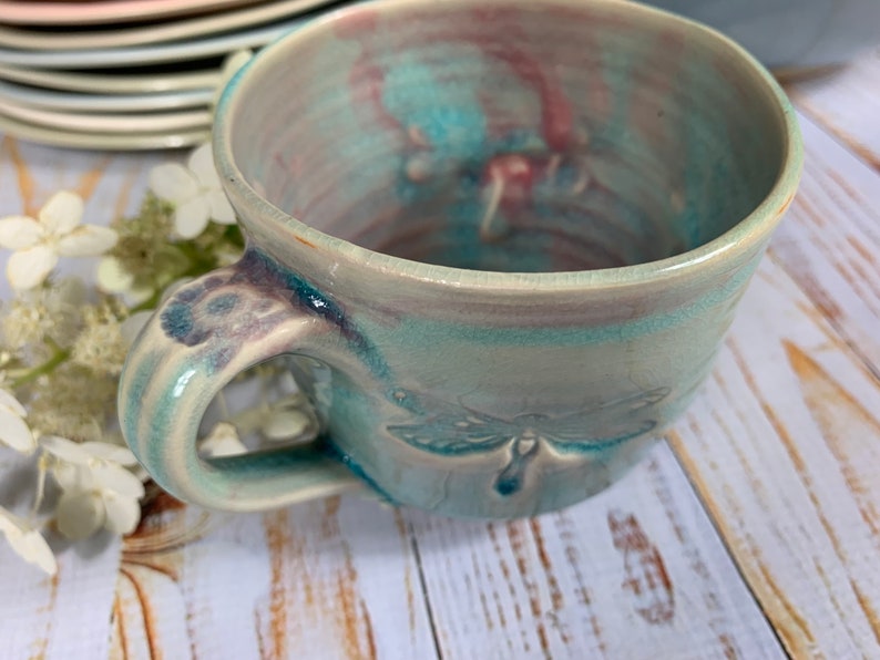 Ready to ship, NEW dragonfly mug image 4