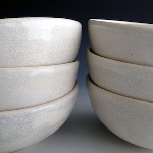 Handmade soup/cereal bowls, stoneware bowl set, rustic, farm table pottery, custom dinnerware by Leslie Freeman