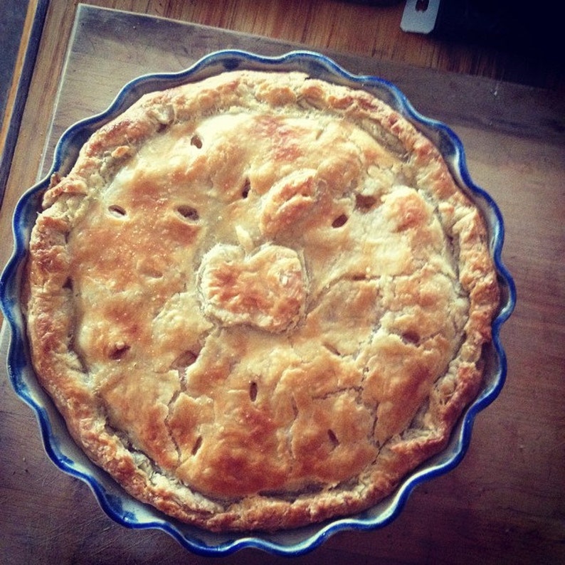 Ready to ship Handmade Pie plates in six colors by Leslie Freeman image 3