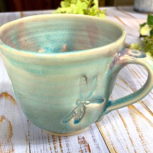 Ready to ship, NEW dragonfly mug image 1