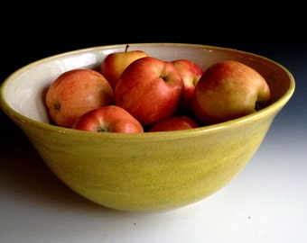 Serving bowl, Salad Bowl, Fruit Bowl, Stoneware Serving Bowl by Leslie Freeman