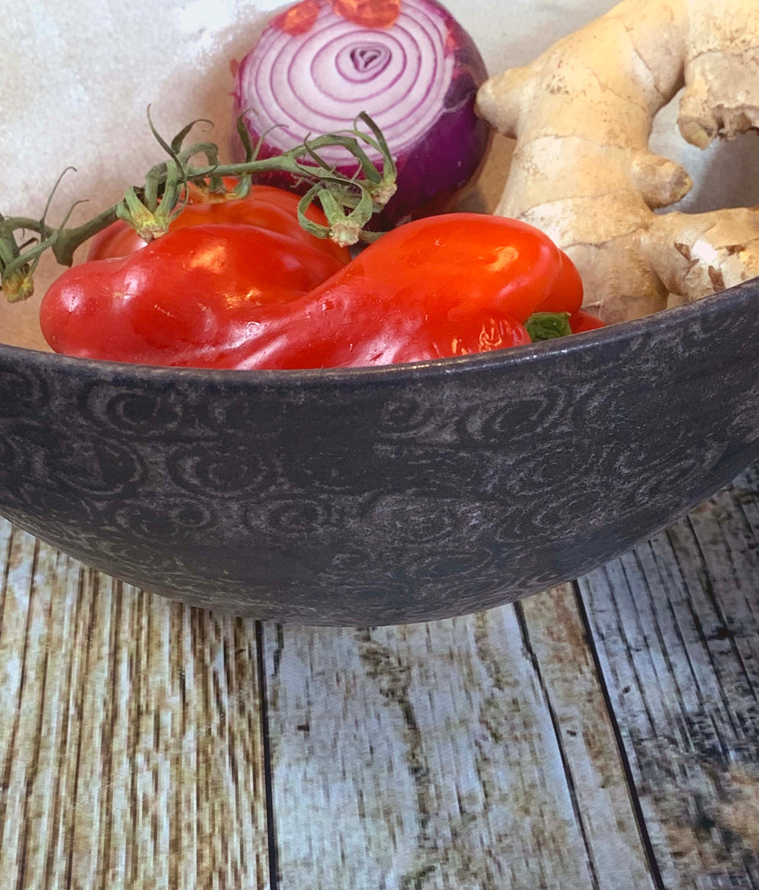 Mixing bowl Salad bowl Serving bowl Large stoneware bowl by Etsy