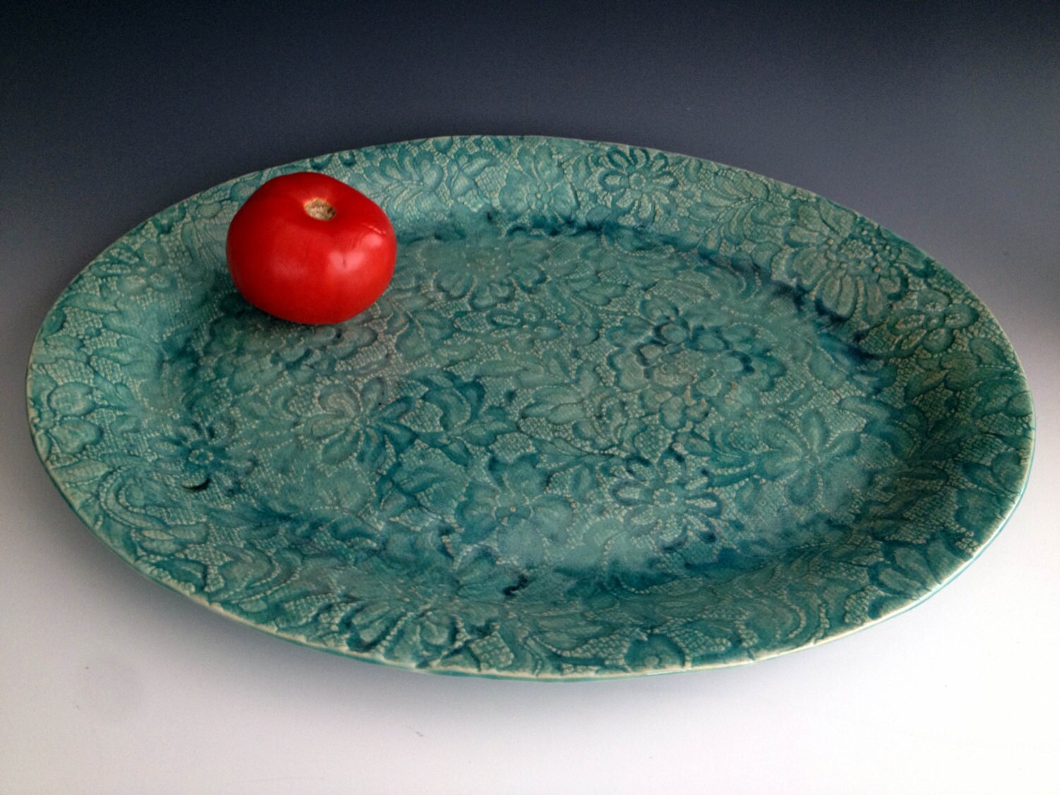 Large Lace Platter Wedding Gift Serving Platter Two Colors Etsy