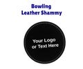 Custom Bowling Leather Shammy Disc: Personalized Oil Removal Accessory
