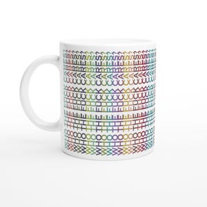 Lustige Tasse, verstecktet Botschaft 'Who the F*** cares?' – Geschenk für Büro & Alltag
