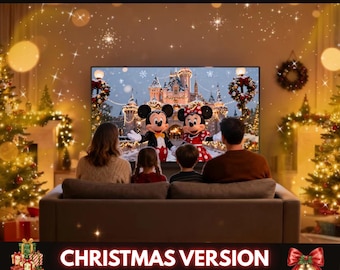 Spersonalizowany film z niespodzianką w postaci podróży, spersonalizowana wiadomość od Myszki Miki i Myszki Minnie, świąteczna niespodzianka w postaci podróży, magiczna prezentacja podróży