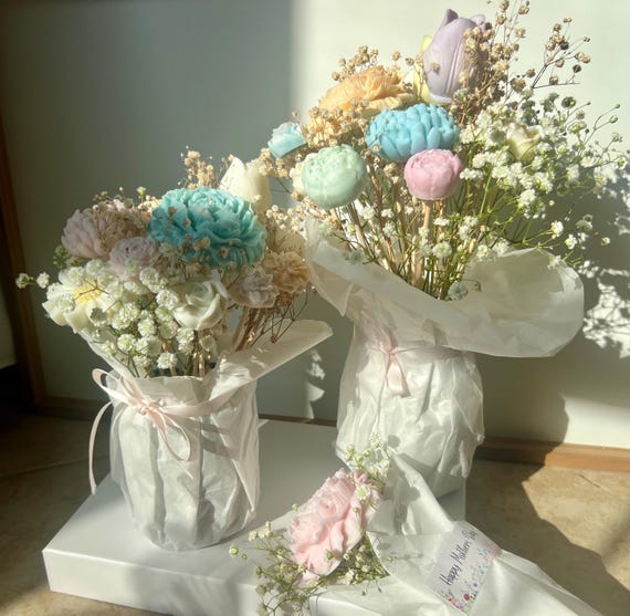 Wax Flower Bouquet | Handmade Forever Flowers | Summer Decor | Spring Decor | graduation