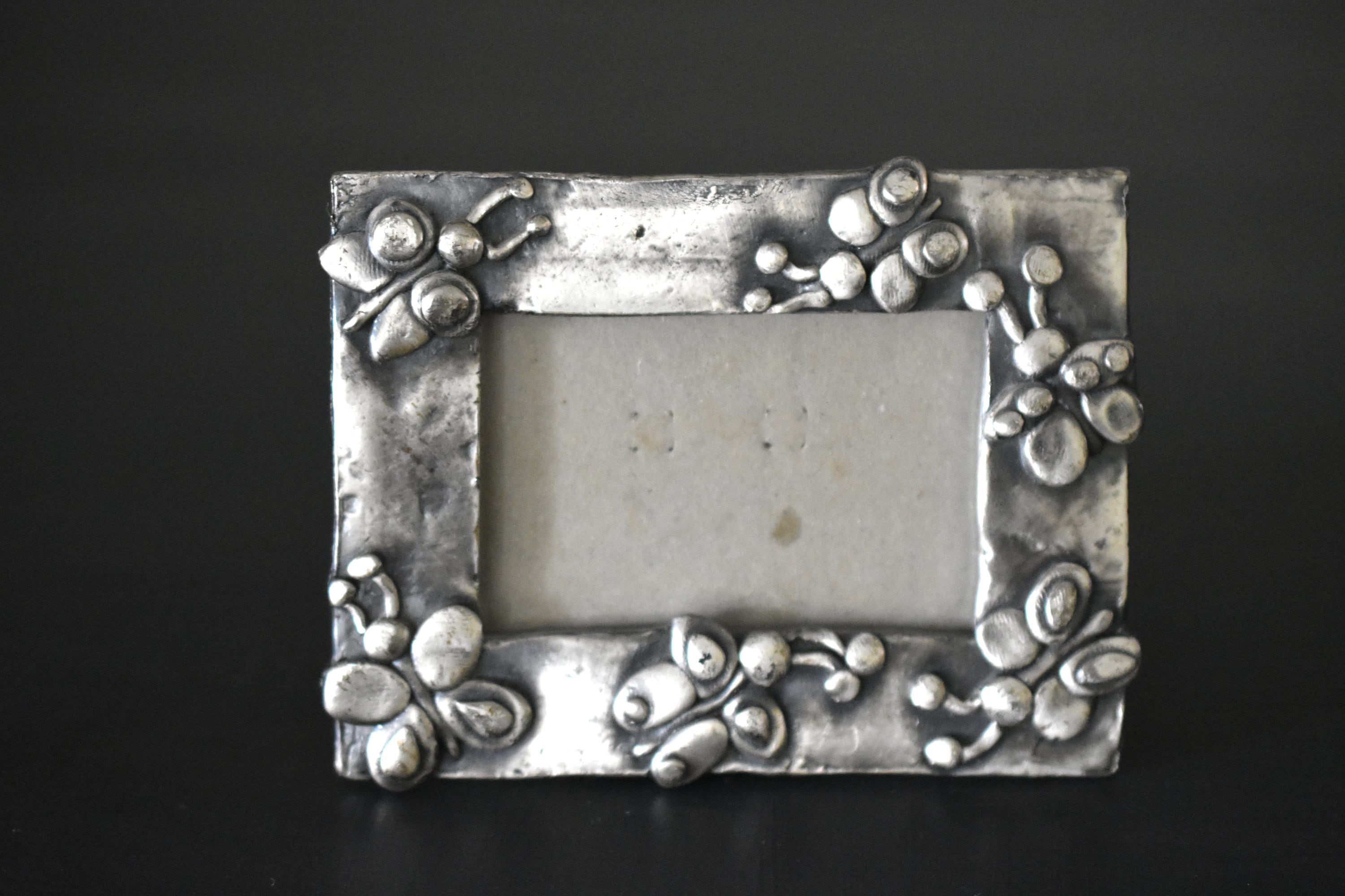 Vintage Ornate Pewter Picture Frame Set 2 Photo Frame Set Etsy