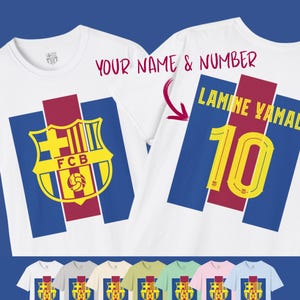 Individuelles FC Barcelona T-Shirt: Lamine Yamal inspiriertes personalisiertes T-Shirt