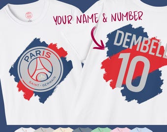 PSG Dembele T-Shirt: Paris Saint Germain Inspired Unisex Tee