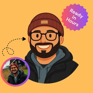 Benutzerdefinierte PFP Profilbild Profilbild Portrait Social Media Cartoon Gaming Icon Profil Digital Profilbild Portrait