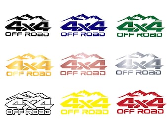 Mountain 4x4 Off Road Decal: Truck/Car Sticker (Digital Download)