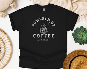 Coffee and Chaos Tee: Funny Mom Life Shirt