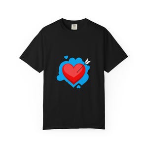Impressley Cupid T-Shirt for Men  Cupid Arrow | Love Heart Graphic Tee