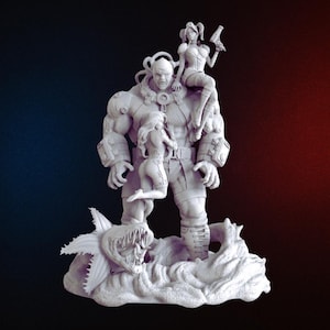 Bane Diorama 3D Model