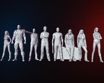 Fast and Furious Diorama 3D Model