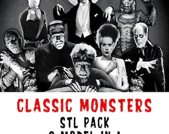 Classic Monsters STL Pack
