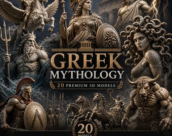 Greek Myth STL Pack, Greek Mythology STL Pack