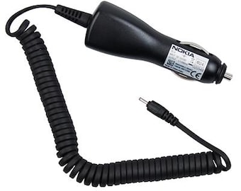 Caricabatteria da auto originale Nokia DC-4 5,7 V 0,89 A / Caricabatteria da auto retrò Nokia / Accessorio Nokia vintage / Adattatore Nokia originale