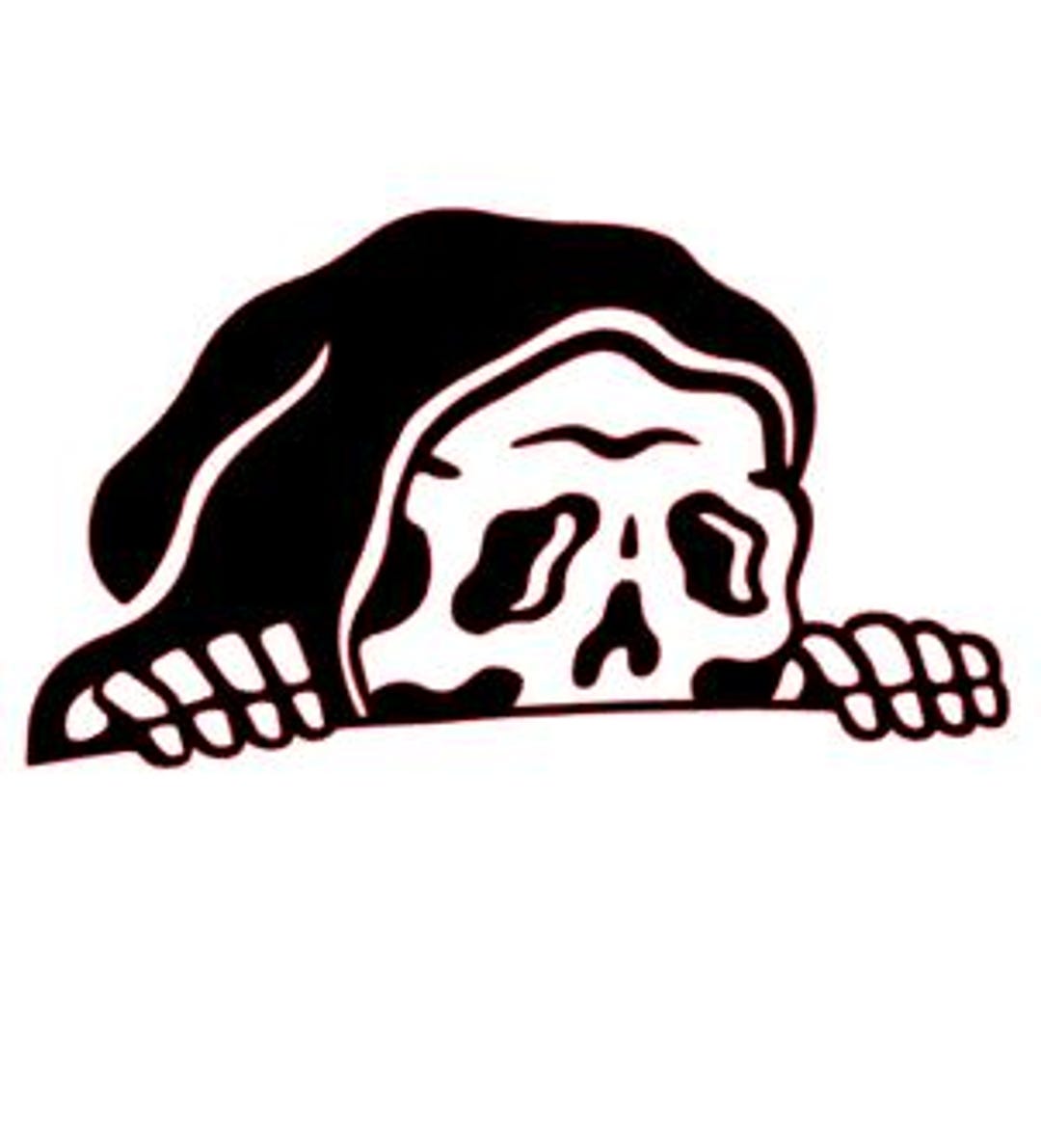 Reaper Secel Peeking Grim Reaper Decal - Etsy