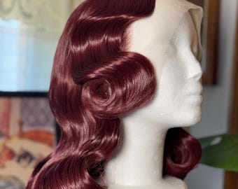IN STOCK vintage style wine wig