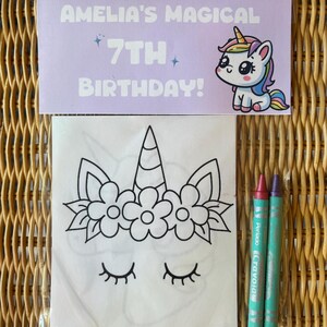 Unicorn Coloring Pages with Themed Crayons