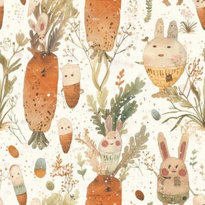 8 patrones sin costuras de campos de zanahorias, texturas repetidas de vegetales, fondo de cocina rústica, pegatinas digitales para diario basura, papel para envolver regalos