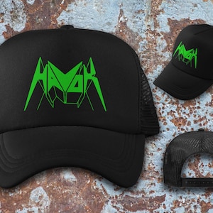 Havok trucker hat - black - you pick the logo color