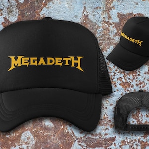 Megadeth trucker hat - black - you pick the logo color