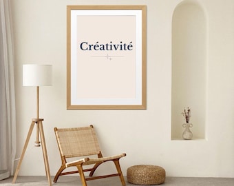 creativity printable poster, digital print creativity poster, creativity digital download, printable creativity wall art, digital creativity