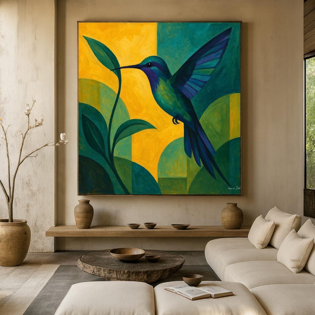 Downloadable PNG Digital File of a Modern Tropical Artwork of an Exotic ...