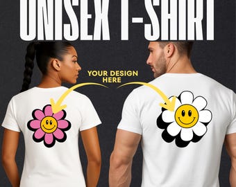 Custom Unisex Thick Cotton T-Shirt – HD Printing or Embroidery – Unique Made-to-Measure Gift – Premium Quality