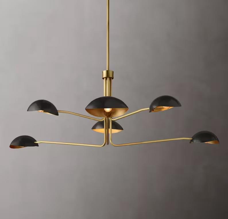 ハンドメイドミッドセンチュリースプートニクシャンデリア