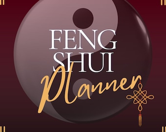 Blank Feng Shui Planner, Energetics, Harmonious Home, Instant Download, Feng Shui Goal setting, Personal Home Feng Shui Analysis