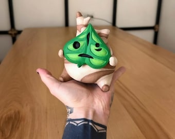 Hand-Sculpted Resin Korok Statue: Legend of Zelda Collectible (4.75 inches)
