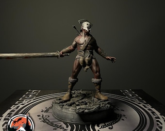Uruk Hai Berserker, Lord Of The Rings Figure, Action Figure, 3D Printed, Hand Painted, Custom Work