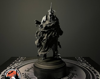The Witch King Of Angmar Figure, Lord Of The Rings Figure, Action Figure, 3D Printed, Hand Painted, Custom Work