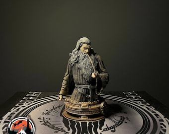 Gandalf Figure, Gandalf Bust, Lord Of The Rings Figure, Action Figure, 3D Printed, Hand Painted, Custom Work
