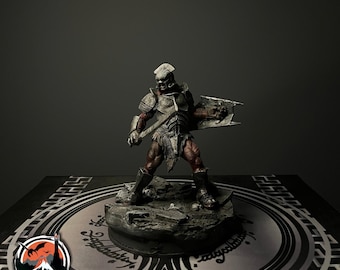 Uruk Hai Figure, Lord Of The Rings Figure, Action Figure, 3D Printed, Hand Painted, Custom Work