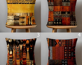 Afrikanische Kissenbezüge, ethnische Kissenbezüge, afrikanische Frau druckt Kissenbezüge, afrikanische Stammes-Kissenbezüge, afrikanische ethnische Kissenbezüge