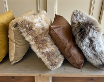 Federe in pelliccia sintetica morbide ed eleganti, decorazioni per la casa in pelliccia sintetica, federe lombari in pelliccia sintetica, copricuscino in pelliccia sintetica, copricuscini in pelliccia sintetica di lusso
