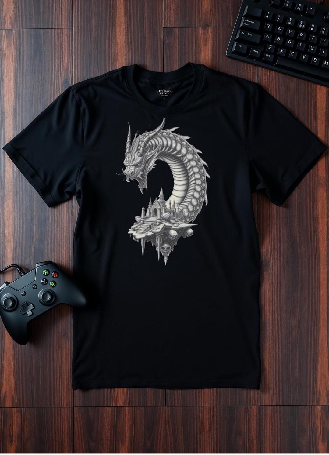 Abyssal Leviathan T-shirt: Deep Sea Monster, Dark Fantasy RPG - Etsy